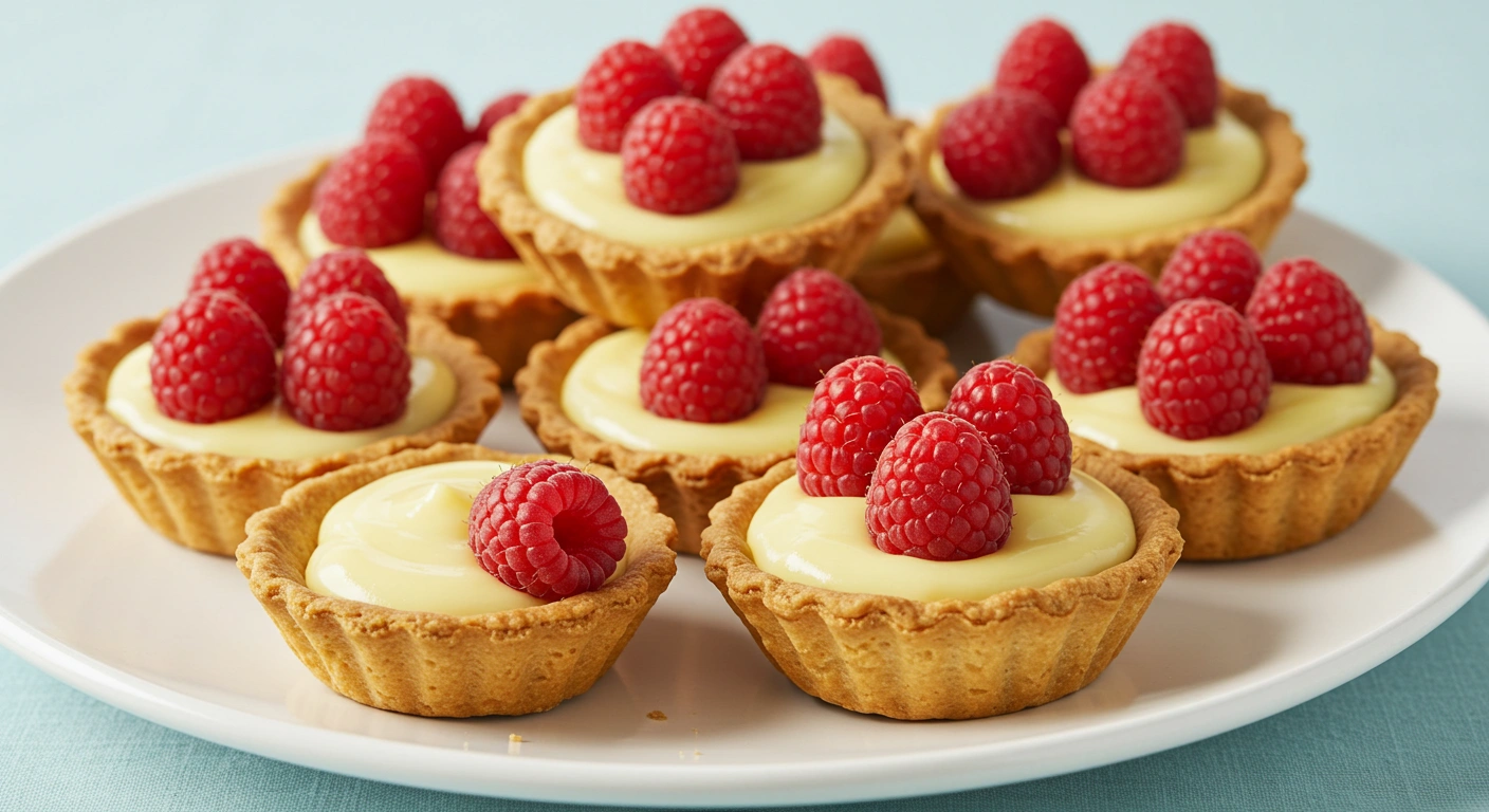 Raspberry Custard Tartlets - secondary view